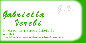 gabriella verebi business card